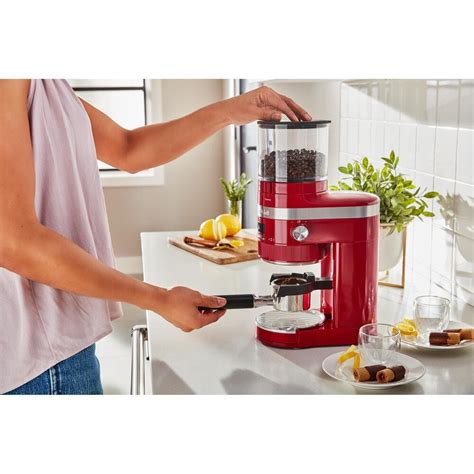 KitchenAid Burr Coffee Grinder in Empire Red | Nebraska Furniture Mart