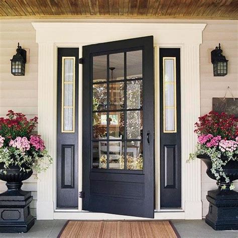 30 Front Door Ideas and Paint Colors for Exterior Wood Door Decoration ...