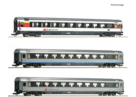 Roco Sbb Tlg Set Eurocity Wagen Ec