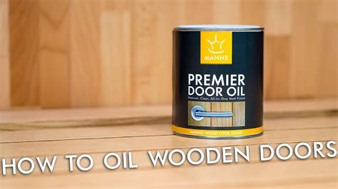 The Best Way To Apply Door Oil With Wood Finishes Direct And Jbkind