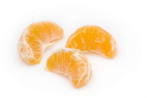 Peeled Mandarin Oranges Isolated Stock Image Image Of Sweet Snack