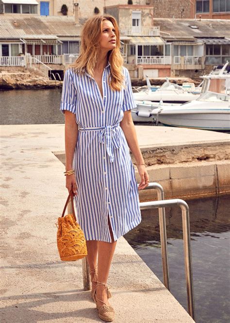 Striped Shirt Dress Outfit