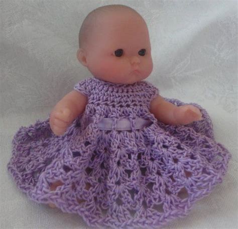 Free Doll Dress Crochet Pattern For Berenguer Inch Doll Baby