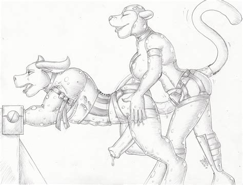 Rubber Bull And Lioness By Thebadgergrymm Hentai Foundry