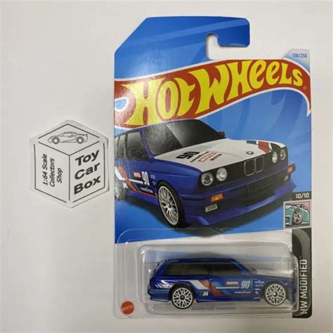 2024 HOT WHEELS 138 BMW M3 Wagon Blue 10 HW Modified Long Card