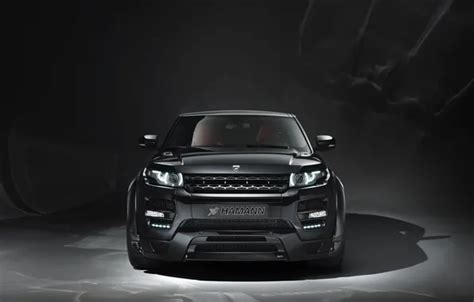 Обои Черный Тюнинг Range Rover Hamann Evoque Передок на телефон и