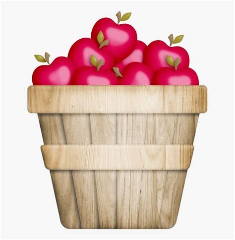 Basket Of Apple Png Image File - Apple Basket Clip Art, Transparent Png ...