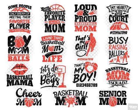 Basketball Mom SVG Shirt With PNG DXF EPS OhMyCuttables