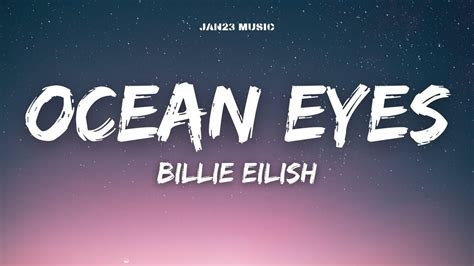 Billie Eilish Ocean Eyes Lyrics Youtube