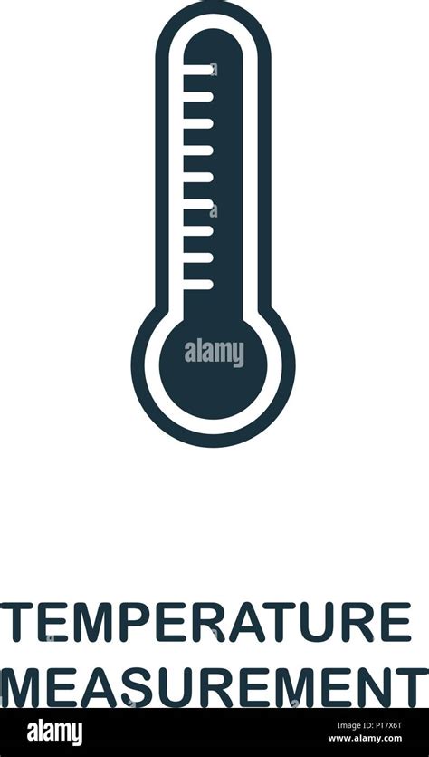 Temperature Measurement Icon Monochrome Style Design From Measurement