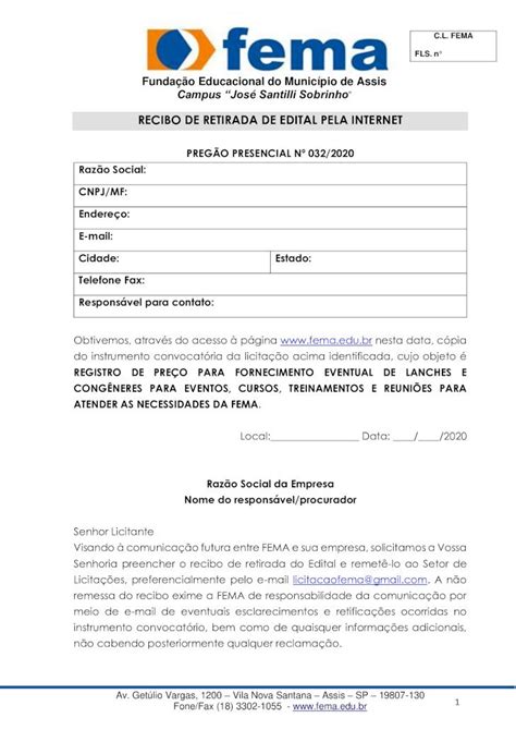 PDF RECIBO DE RETIRADA DE EDITAL PELA INTERNET 2020 9 8