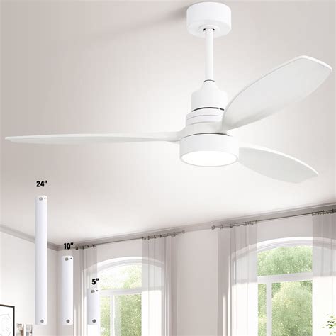 Sofucor Modern Indoor Solid Wood Ceiling Fans With Light And