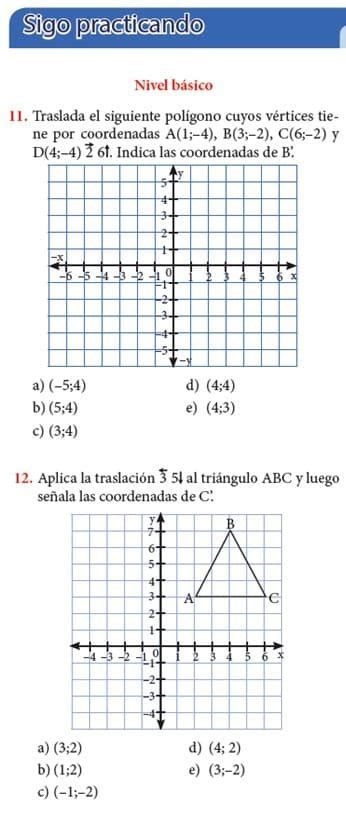 Transformaci N De Figuras Geom Tricas En El Plano Cartesiano Para Sexto