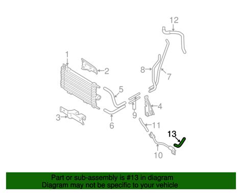 2007 2013 Nissan Engine Coolant Hose 14055 ET110 Nissan Parts Plus