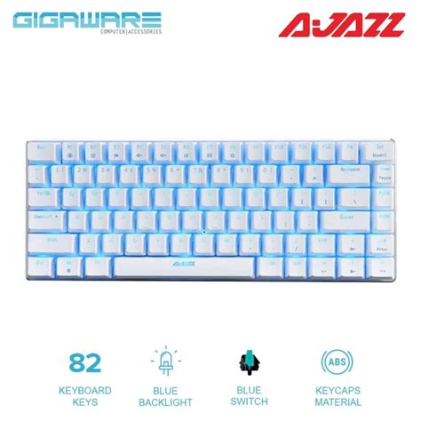 Ajazz Ak Keyboard Black Switch Blue Switch Keys Wired Mechanical