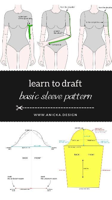 How To Draft A Basic Sleeve Pattern Pattern Drafting Tutorials Pattern Drafting Bodice