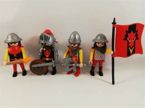 SYMPA ARMÉE CHEVALIER du dragon rouge 3269 3319 playmobil chateau