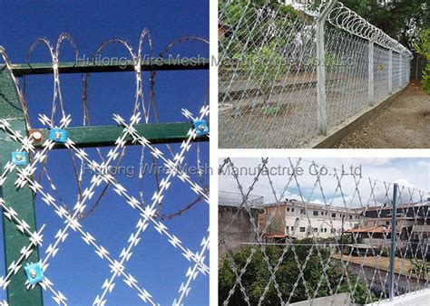 Triple Strand Concertina Razor Wire Fence Mpa For Barrier Safety