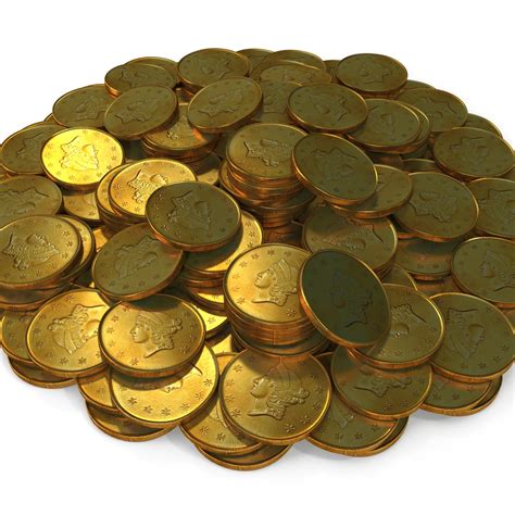 D Gold Coins Model