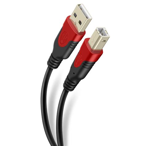 Cable Usb A Usb Tipo B De M Reforzado Con Conectores Dorados