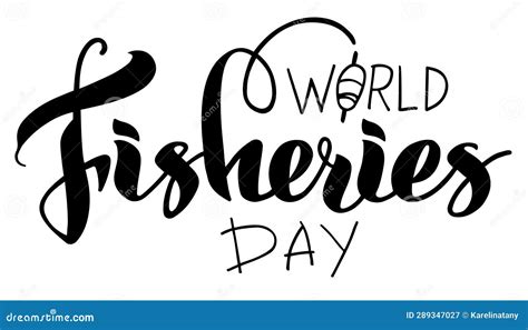 World Fishing Day Lettering With Fishing Rod And Float Postcard Design