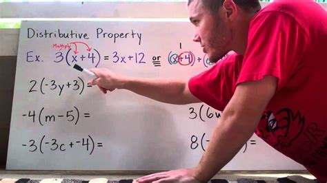 Combining Like Terms And The Distributive Property Youtube