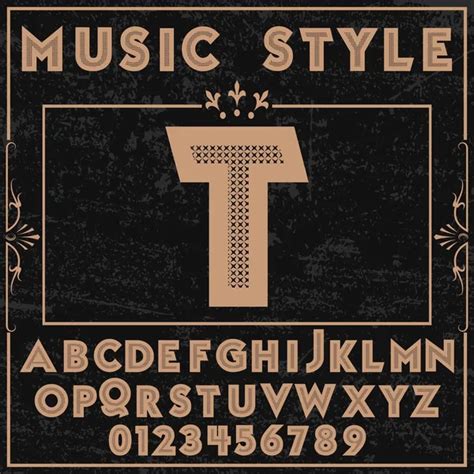 Type font music Vector Art Stock Images | Depositphotos