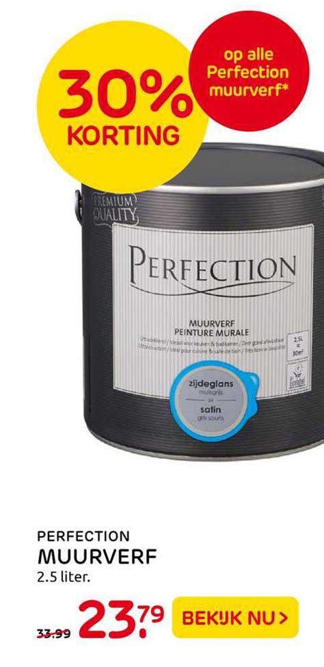 Perfection Muurverf 2 5 Liter 30 Korting Aanbieding Bij Praxis