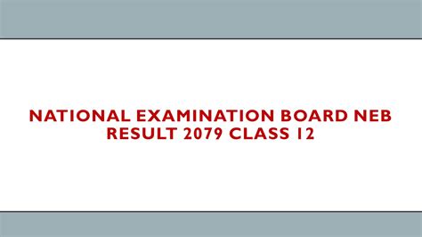 National Examination Board Neb Result Class Nepal How To Check