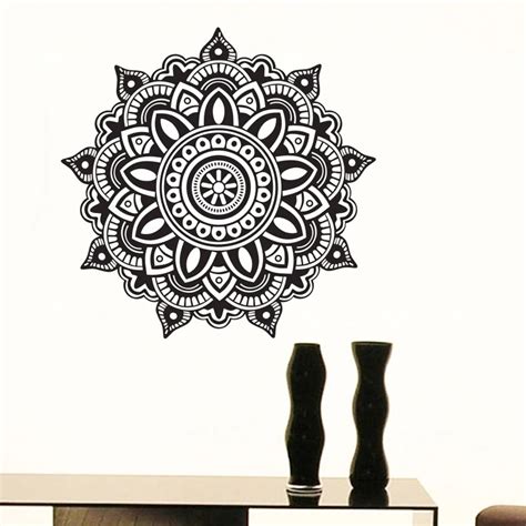 Zooyoo Mandala Indian Pattern Wall Sticker Pvc Self Adhesive Home Decor