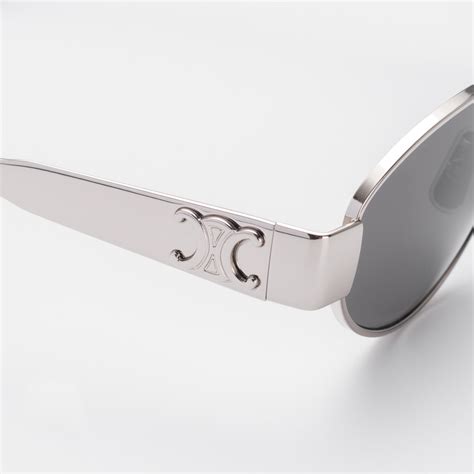 Celine Triomphe Oval Sunglasses Cl U Metal Frame At