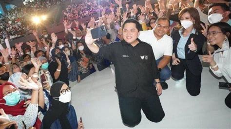 Dinilai Pemimpin Paling Trendi Erick Thohir Sosok Cawapres Paling