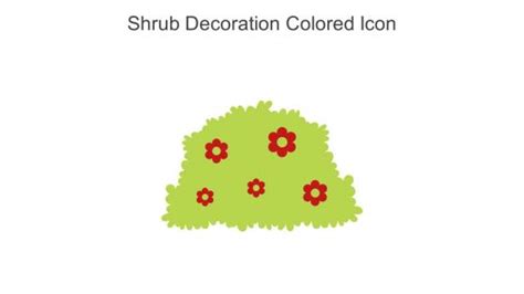 Shrub Decoration Icon Powerpoint Presentation And Slides Slideteam