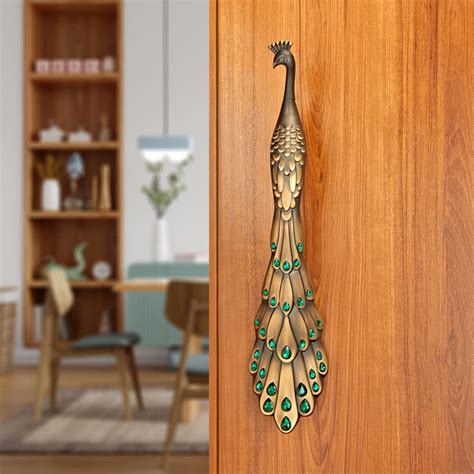 Buy LAPO Peacock Door Handles for Main Door, Wooden & Glass Door Pull-Push Handle for All Door ...