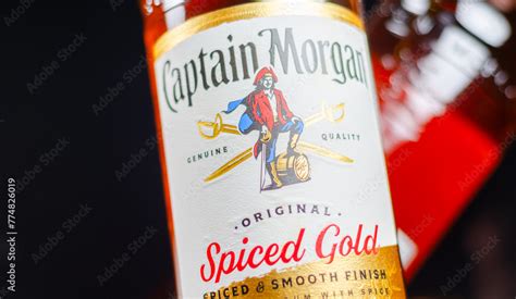 LONDON UK 19 MARCH 2024 A Bottle Of The Popular Captain Morgan