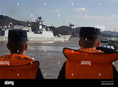 Aboard Destroyer Jinan China S Zhejiang Province 20th Dec 2022 A