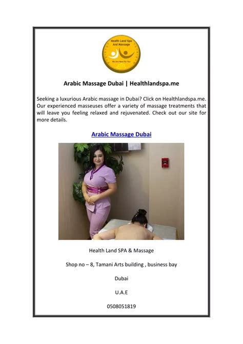 Ppt Arabic Massage Dubai Healthlandspa Me Powerpoint Presentation