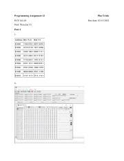 ECE 242 01 Programming Assignment 12 Summary Course Hero