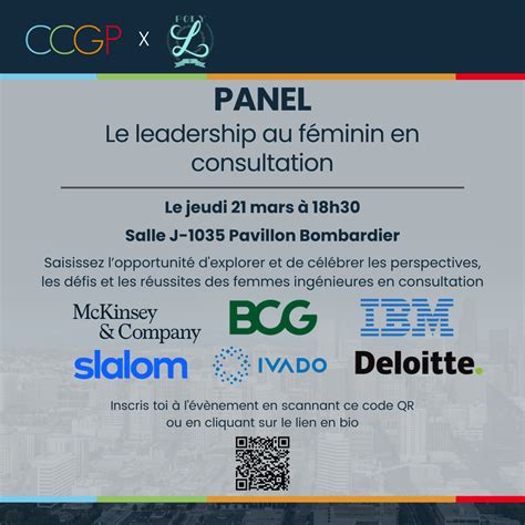 Panel sur le leadership au féminin en consultation