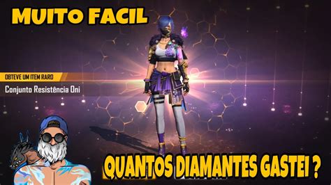 NOVO DIAMANTE ROYALE FREE FIRE QUANTOS DIAMANTES GASTEI YouTube