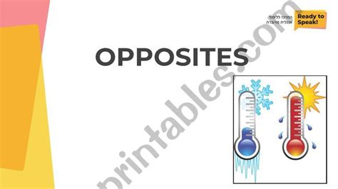 Esl English Powerpoints Opposites Ppt