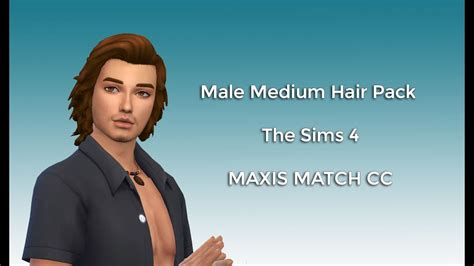 Sims 4 Maxis Match Male Hair Pack