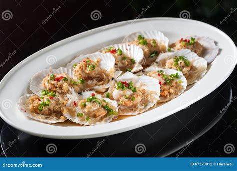 Steamed Scallop Stock Photo Image Of Cantonese Asian 67323012