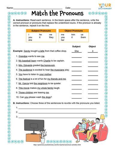 Replacing Nouns With Pronouns Worksheet 663 The Best Porn Website