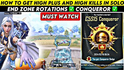 Day How To Get High Plus In Solo Bgmi Solo Conqueror Rankpush