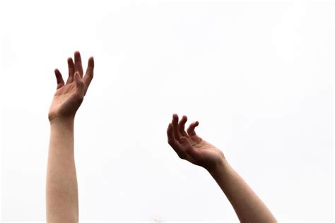 Premium Photo Cropped Hands Of People Against White Background