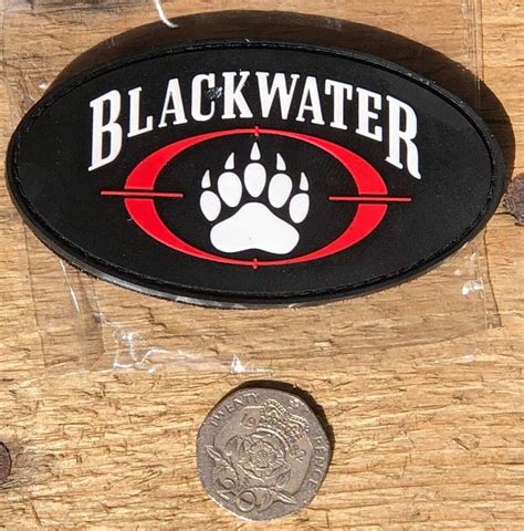 Blackwater Contractors Pvc Velcro Morale Patch Staffordshire Militaria