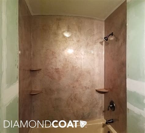 An Epoxy Shower Stall With No Grout Lines To Clean Love The Natural