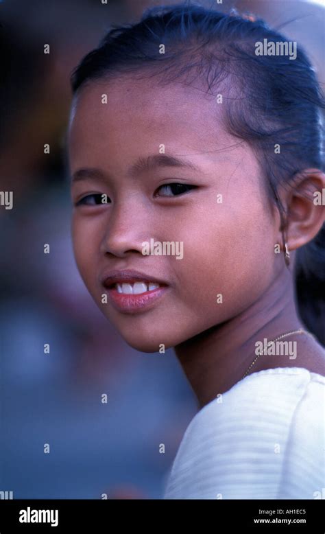 Balinese Girl From The Village Of Amed At A Community Event Bali