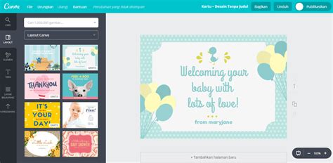 Buat Desain Kartu Ucapan Kelahiran Bayi Unik Dan Lucu